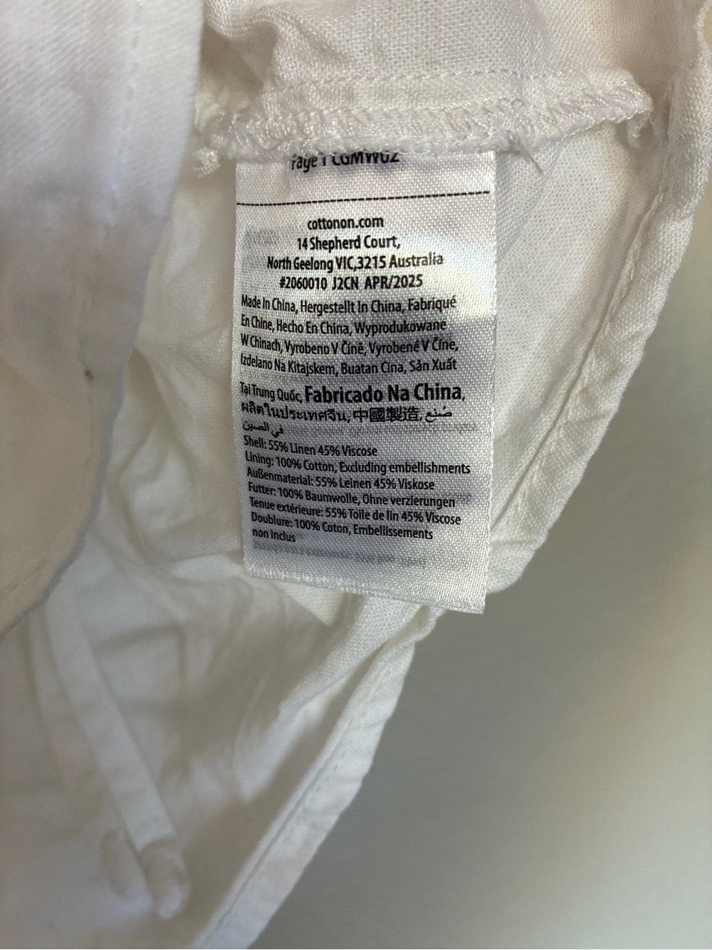 Linen-Blend Cotton On White Halter Peplum Tie-Back Babydoll Halter Tank Top Y2K - Picture 8 of 8